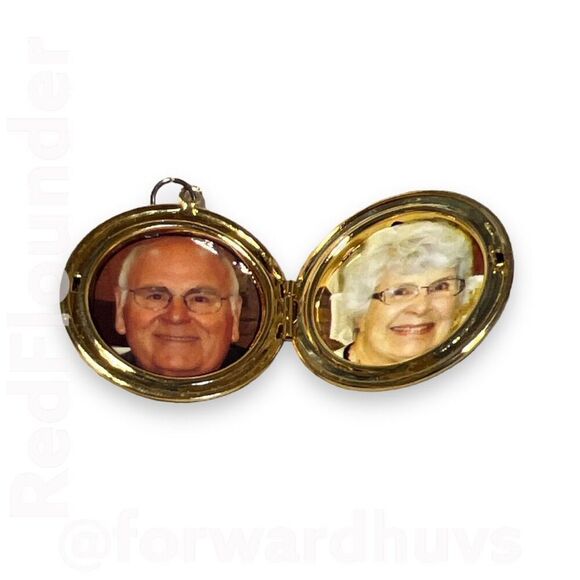 Vintage Gold Tone Locket without Chain - Picture 5 of 7